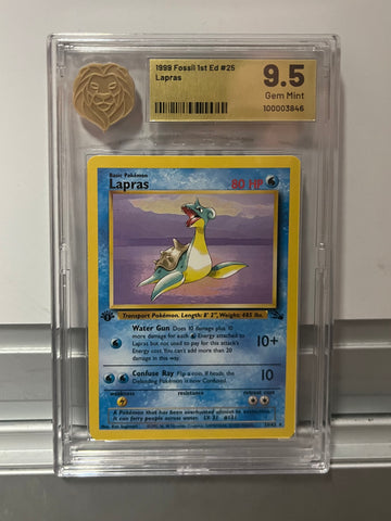 Lapras #25 (Fossil 1st Edition) - KOBA 6.5