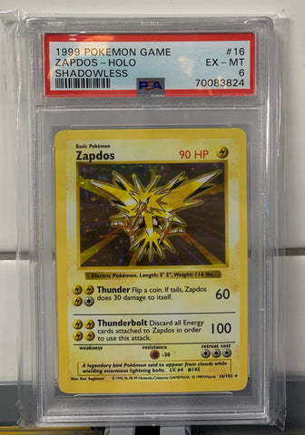 Zapdos #16 - PSA 6